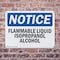 Signmission Flammable Liquid Isopropanol Alcohol OSHA Notice Sign, Plastic, 10in W x 7in L, 2PK OS-2PACK-NS-P-710-L-12763 - alternate 4